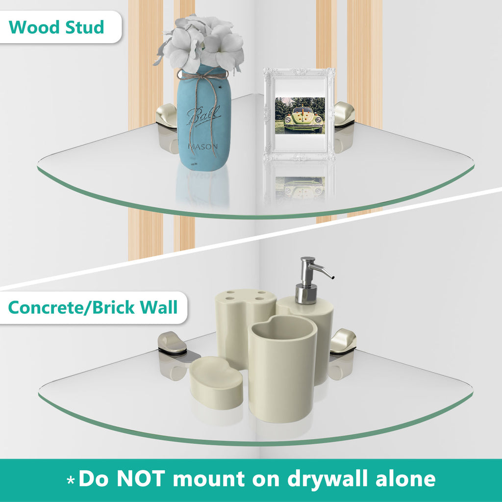 Corner Floating Wall Mounted Shelf CS002S