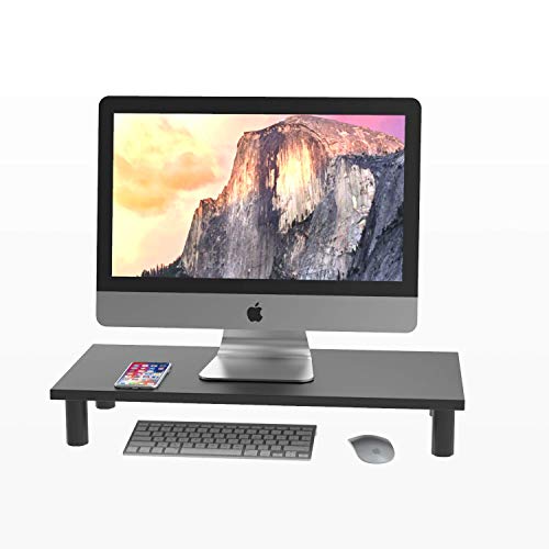 Height Adjustable Particle Wood Board Monitor Riser PTT003