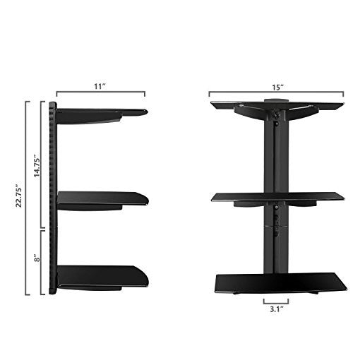 Floating Wall Mounted Triple Shelf CS303 - WALI ELECTRIC