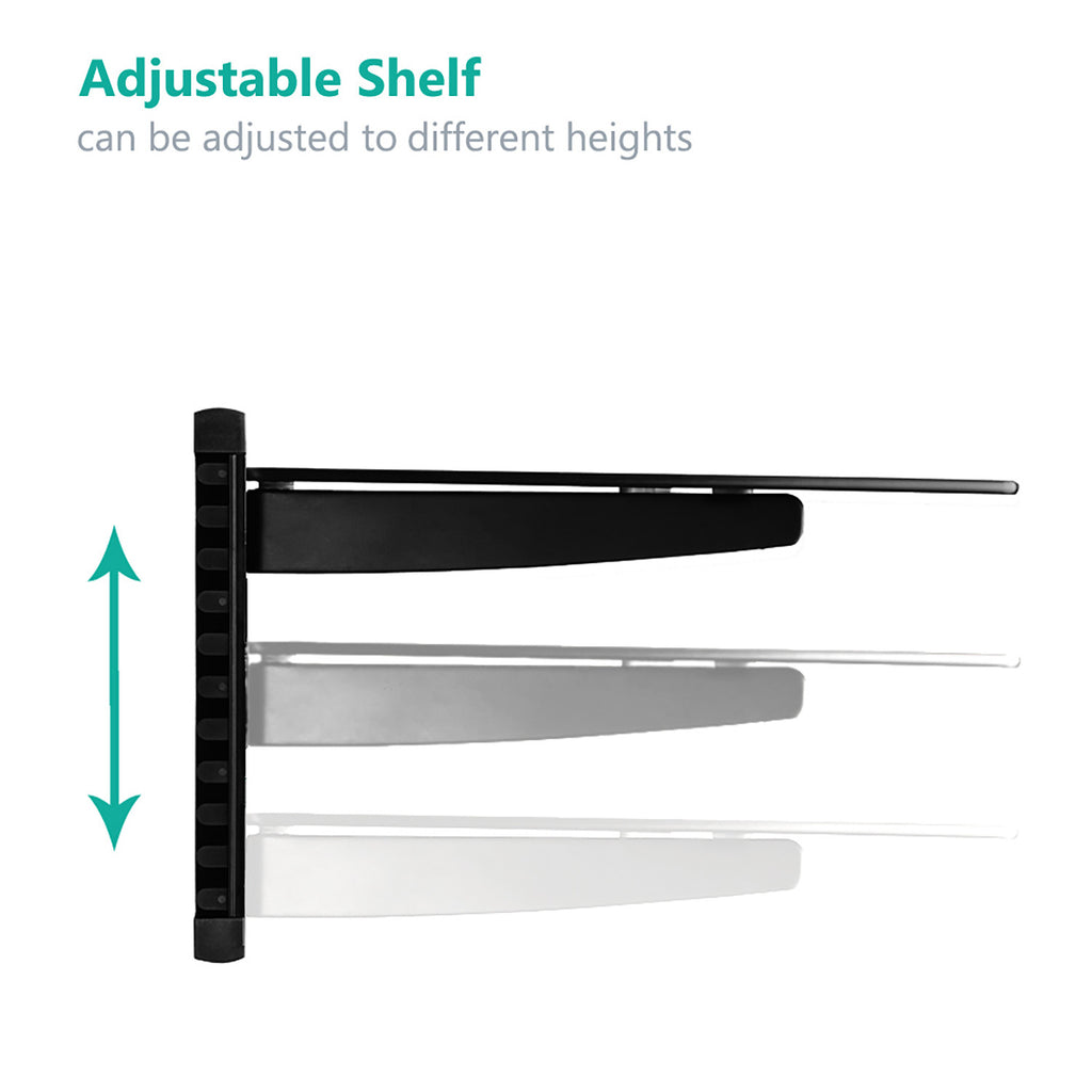 Floating Wall Mounted Dual Shelf CS202B - WALI ELECTRIC