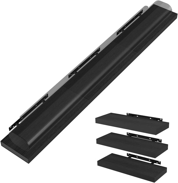 WALI Soundbar Mount for Sonos Arc and Sonos Arc Ultra, Sound bar Wall Mount Bracket Under TV, Soundbar TV Floating Wall Shelf for Living Room, Home Theater Up to 22Lbs (SON003-H), Set of 3, Black