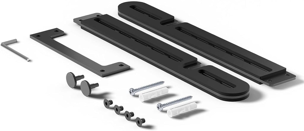 WALI Soundbar Mount for Sonos Arc and Sonos Arc Ultra - Sound bar Wall Mount Bracket, Minimalist Design, Perfect for Under TV Installation, Black(SON003-B)