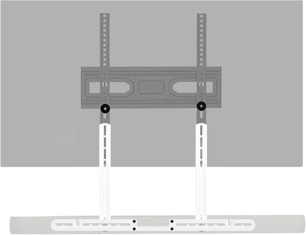 WALI Sonos Arc TV Mount for Sonos Arc & Sonos Arc Ultra, (SON003T-W) | Soundbar Mounting Bracket up to 22 lbs, 2 Installation Under or Above TV, Hidden Design, Hardware Kit Included, White