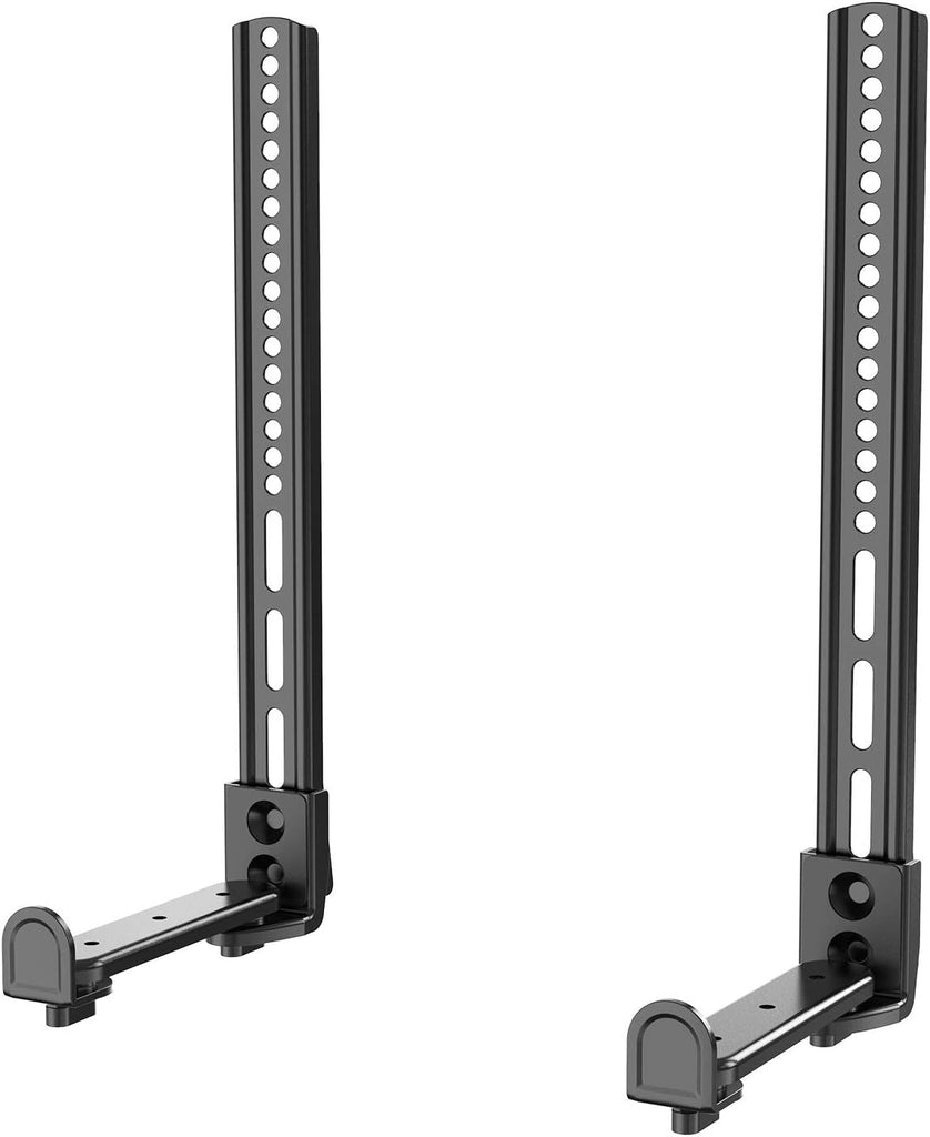 WALI Universal Sound Bar Mount - Adjustable Holder for Samsung, Bose, Sonos,Lg,Vizio and Most Soundbars 20''-45'' Wide, Fits Most 23-65 Inch TVs, Supports 33 lbs, Easy Installation, Black (SBR203)