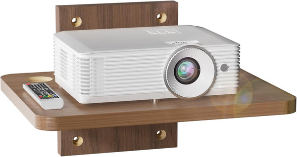 WALI Floating TV Shelves for Wall, Projector Shelf Holds Up to 22lbs, Wooden Wall Mounted Shelves for DVD Players, Cable Boxes, Game Consoles, Living Room Decor Accessories (CS201N), 1 Shelf, Wood