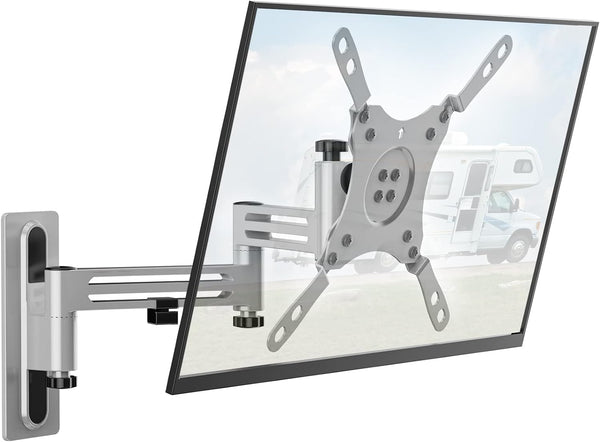 WALI RV TV Mount, Lockable TV Wall Mount for Camper Trailer Motor Home, Full Motion Anti-Vibration Arm for 13-43 inch LED, LCD Flat Screens and Monitors, up to 33lbs (1343LK)