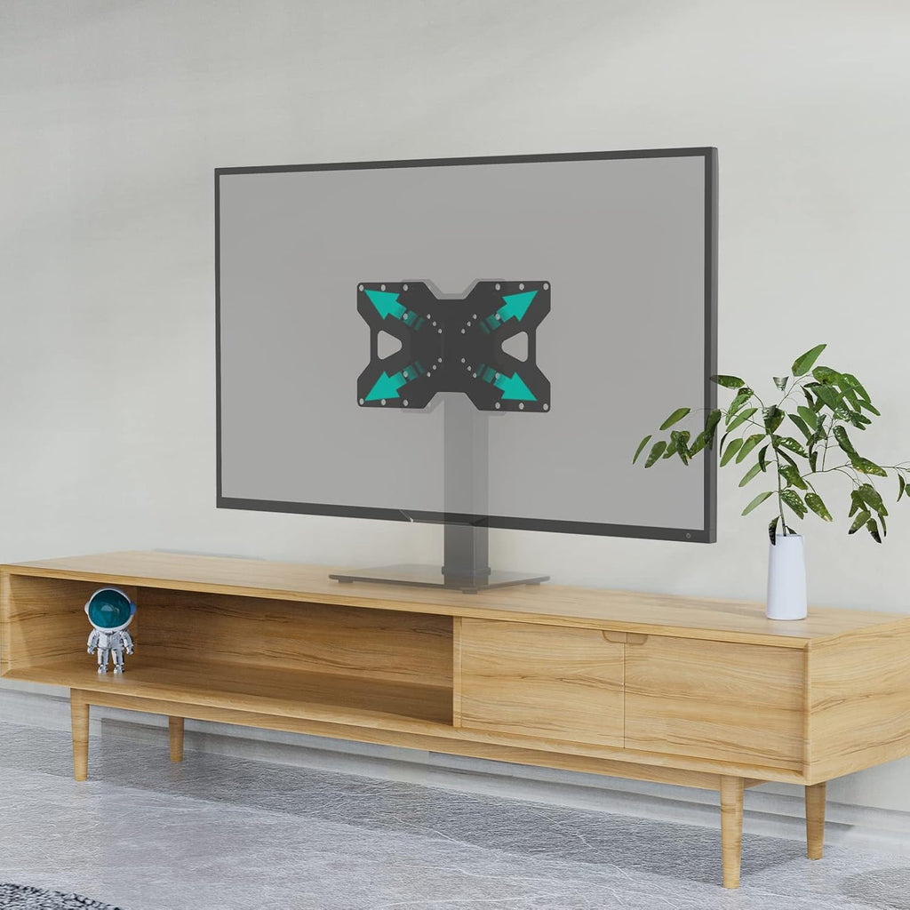 WALI Adapter Plate for TV Mount, 400x200 Universal Mount, Convert 75x75, 100x100mm up to 400x200mm Mounting Holes Patterns (ADP402), Black