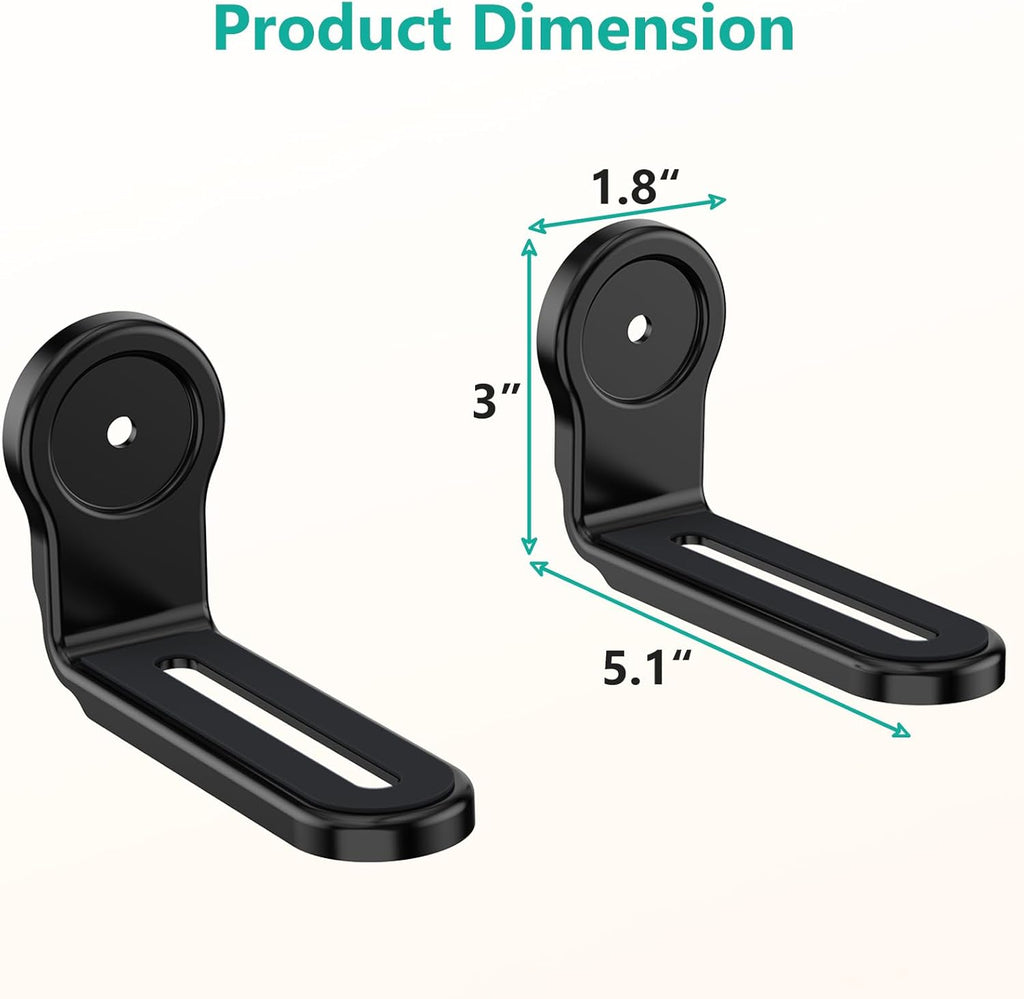 WALI Sound Bar Mounts Under TV, Universal Soundbar Wall Mount Shelf with Anti-Skid Pad, Drywall Studless Soundbar Mount Easy to Install for All Types of Wall (SLK203), Black