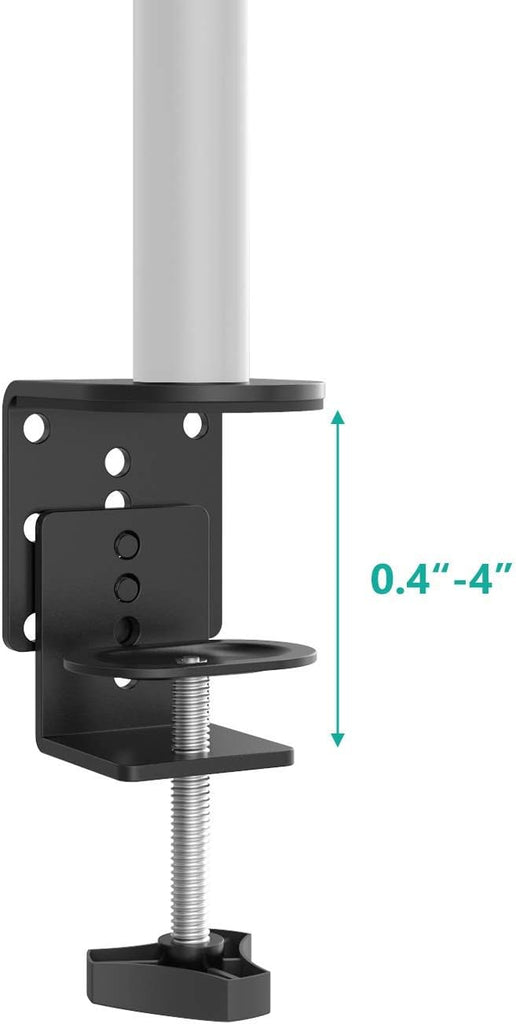 WALI C-Clamp Base Stand Mounting Accessory for WALI Monitor Mount Workstation System (C-CLAMP), Black