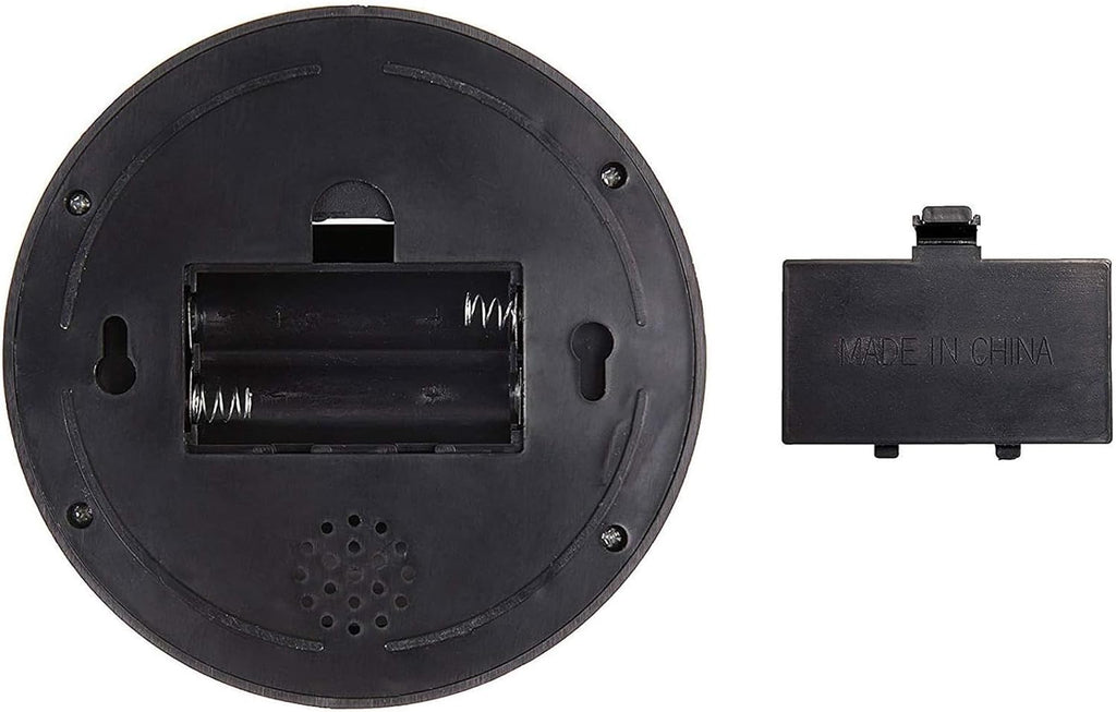 WALI Dummy Fake Security CCTV Dome Camera with Flashing Red LED Light with Security Alert Sticker Decals (SD-6), 6 Packs, Black