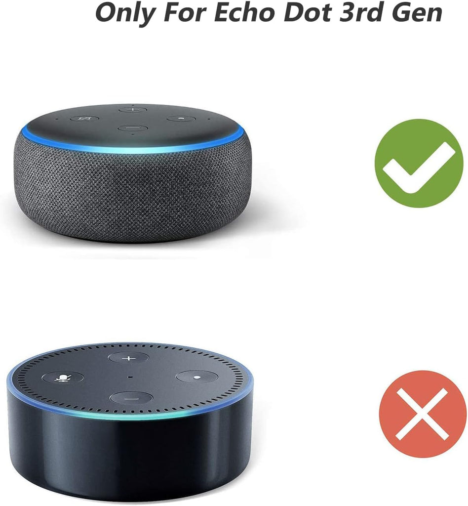 WALI Outlet Wall Mount, Holder Stand for Echo Dot 3rd Gen, Smart Home Speakers Plug Mount for Alexa with Cable Management, (AMM002-B), 1 Pack, Black