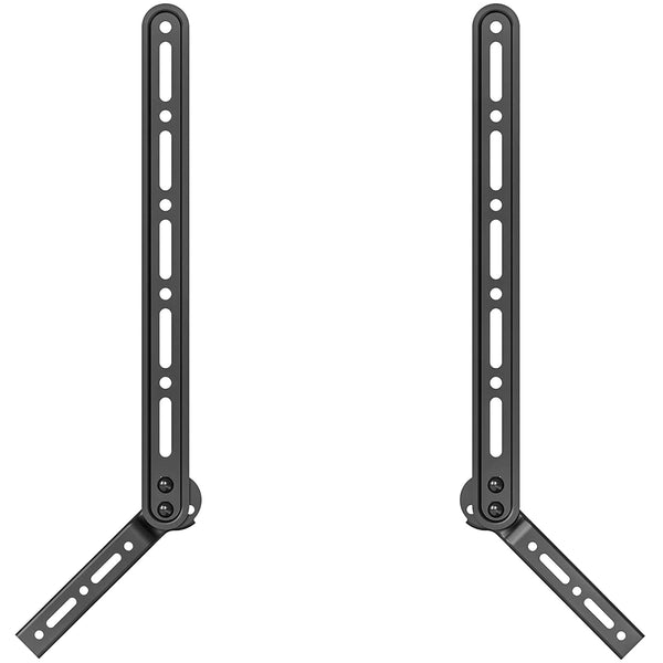 WALI Sound Bar Mount Bracket, for Mounting Above or Under TV, with Adjustable 3 Angled Extension Arm, Fits Most 23 to 65 Inch TVs, up to 33 lbs (SBR202)