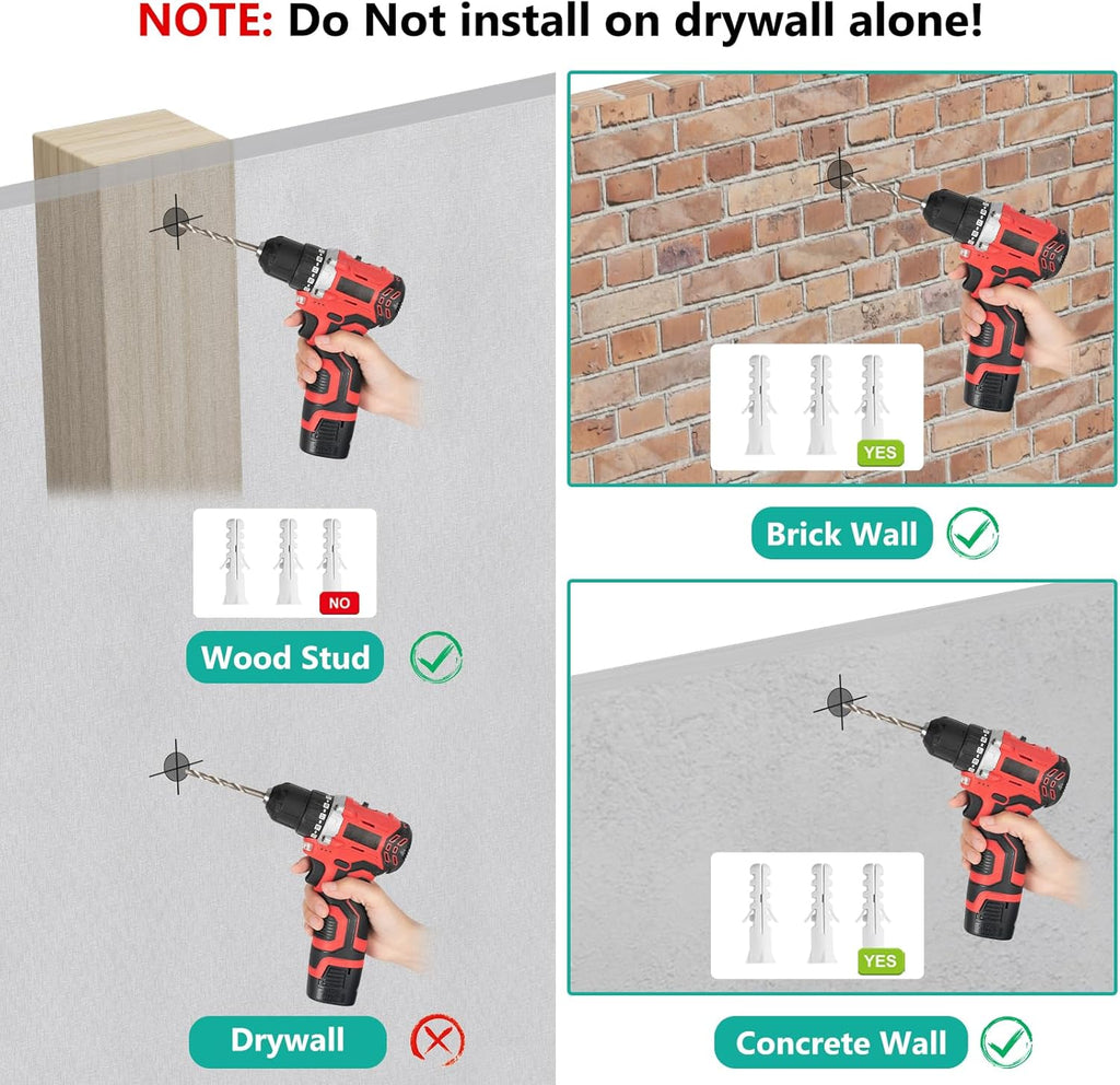 WALI Triple Monitor Wall Mount for 32" Screens，Each Arm Holds up to 19.8 lbs.Swivel Tilt Curved Wall Mount with Mounting Holes 75x75/100x100mm.(013ARMN), Black