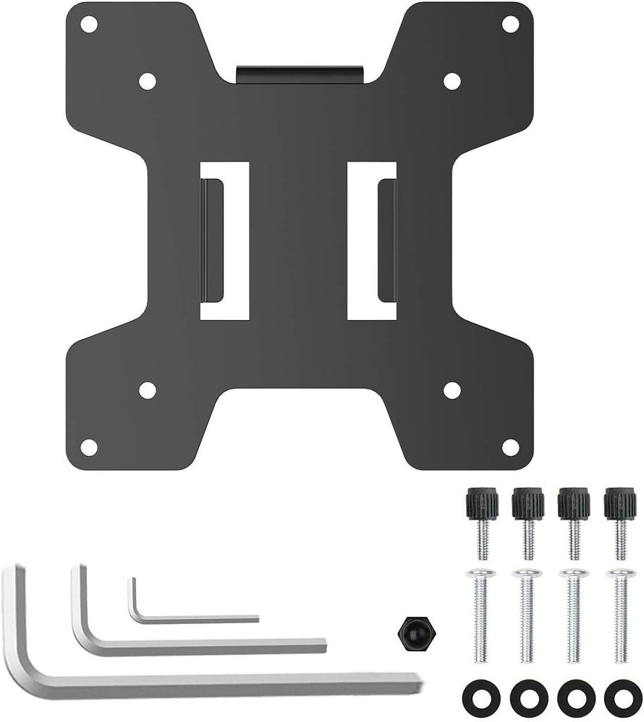WALI Mounting Plate 75 by 75 mm to 100 by 100 mm Only for WALI Monitor Mounting System (VESA-1), 1 Pack, Black