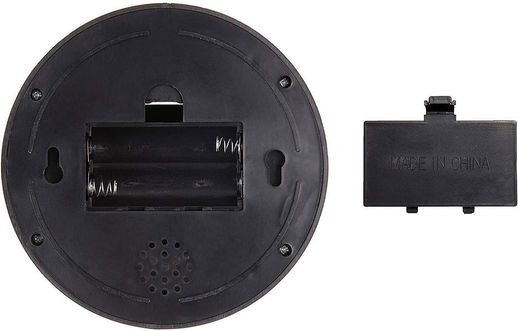 WALI Dummy Fake Security CCTV Dome Camera with Flashing Red LED Light with Security Alert Sticker Decals (SD-4), 4 Packs, Black