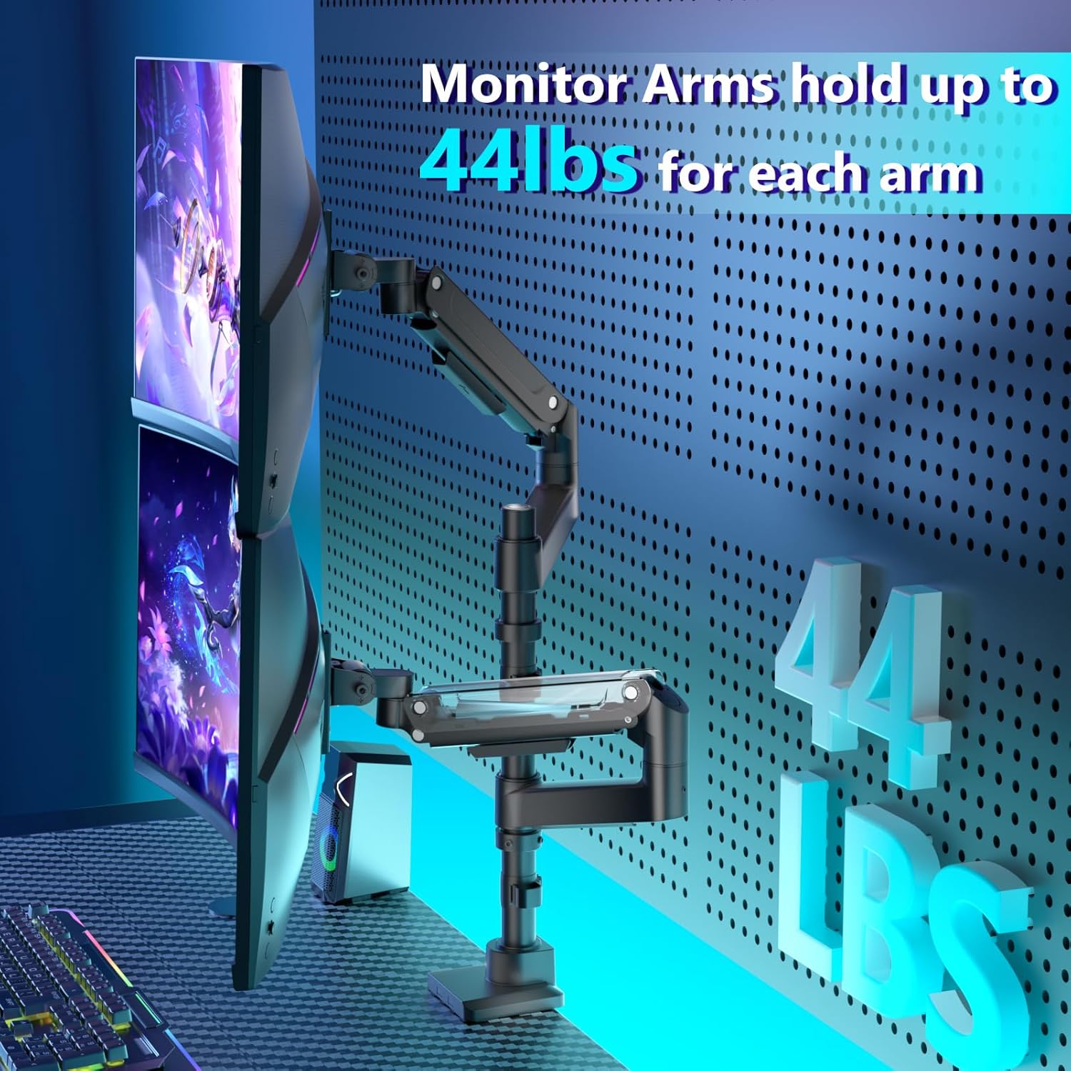 Dell 24 Inch Full HD IPS Monitor (Refurbished) - Dual Monitor Arm Setup Ready, Work From Home