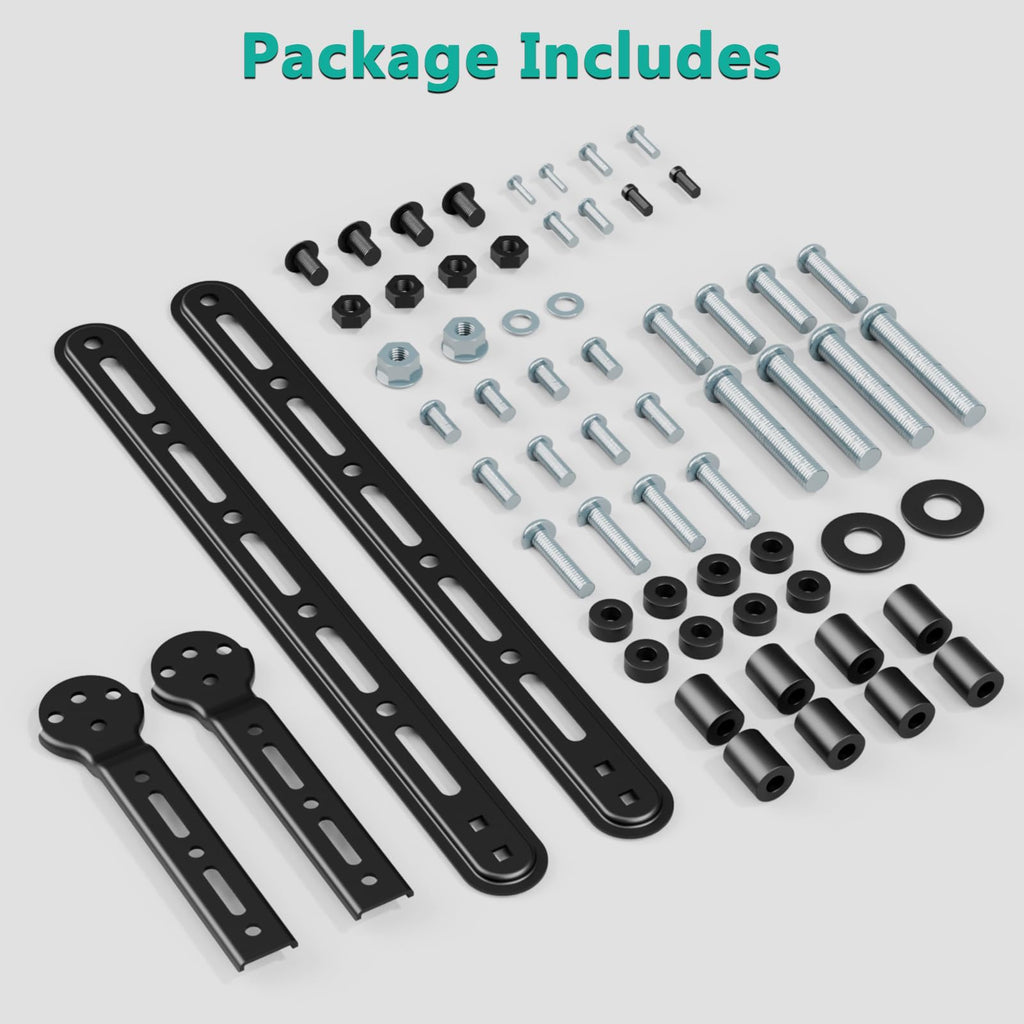 WALI Sound Bar Mount Bracket, for Mounting Above or Under TV, with Adjustable 3 Angled Extension Arm, Fits Most 23 to 65 Inch TVs, up to 33 lbs (SBR202)