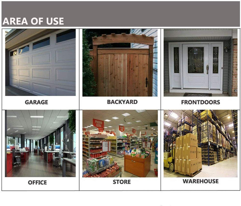 WALI Dummy Fake Security CCTV Dome Camera with Flashing Red LED Light with Security Alert Sticker Decals (SD-8), 8 Packs, Black