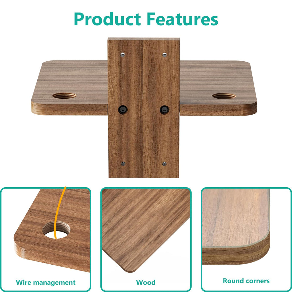 WALI Projector Shelf Floating TV Shelves Holds Up to 22lbs, Projector Wall Mount Shelves for DVD Players, Cable Boxes, Game Consoles, Living Room Decor Accessories (CS201N), 1 Shelf, Wood