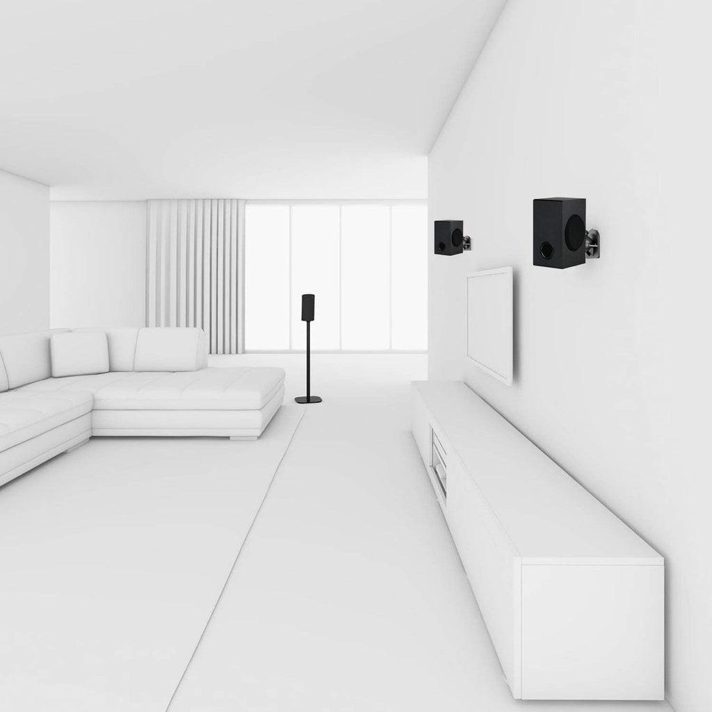 WALI Speaker Wall Mounts, Bookshelf Speaker Wall Mount Brackets, Surround Sound Speaker Mounts, Hold up to 7.7 lbs, (SWM602), 5 Pack, Black (Black, 5 Pack)