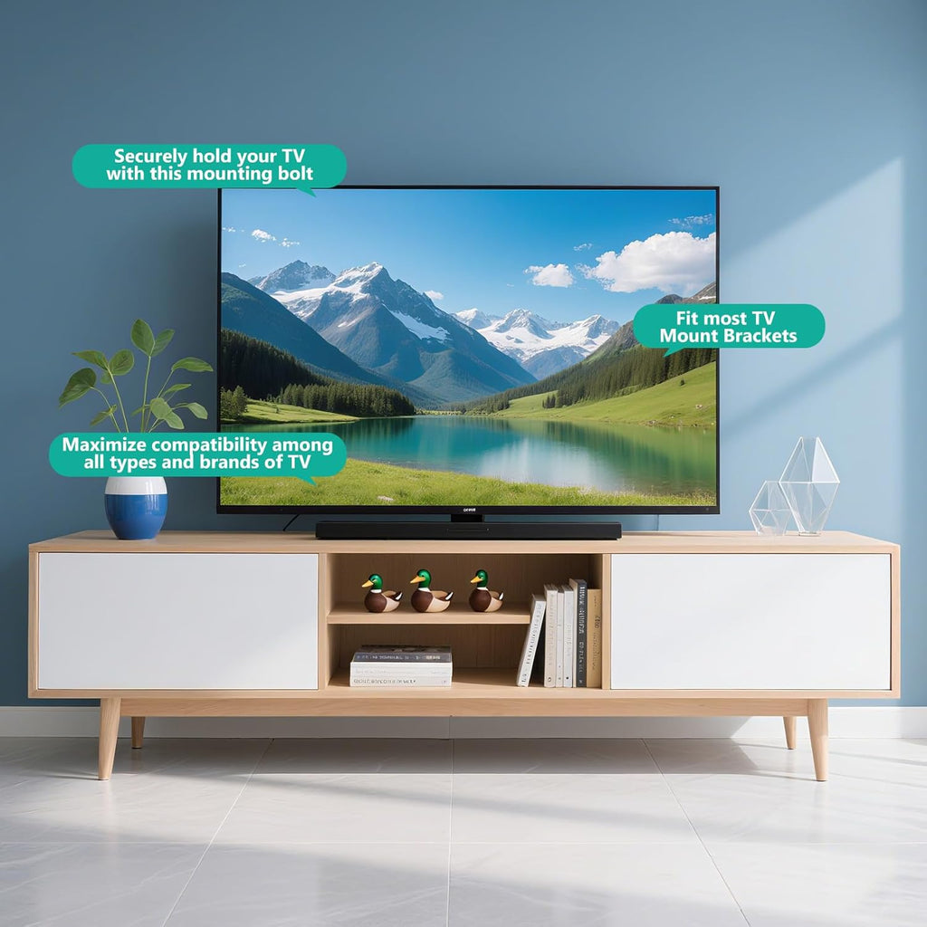 WALI Universal TV Mount Hardware Kit Includes M4 M5 M6 M8, Fit Most up to 80 inches TV/Monitor Mounts (UVSP-N), Black