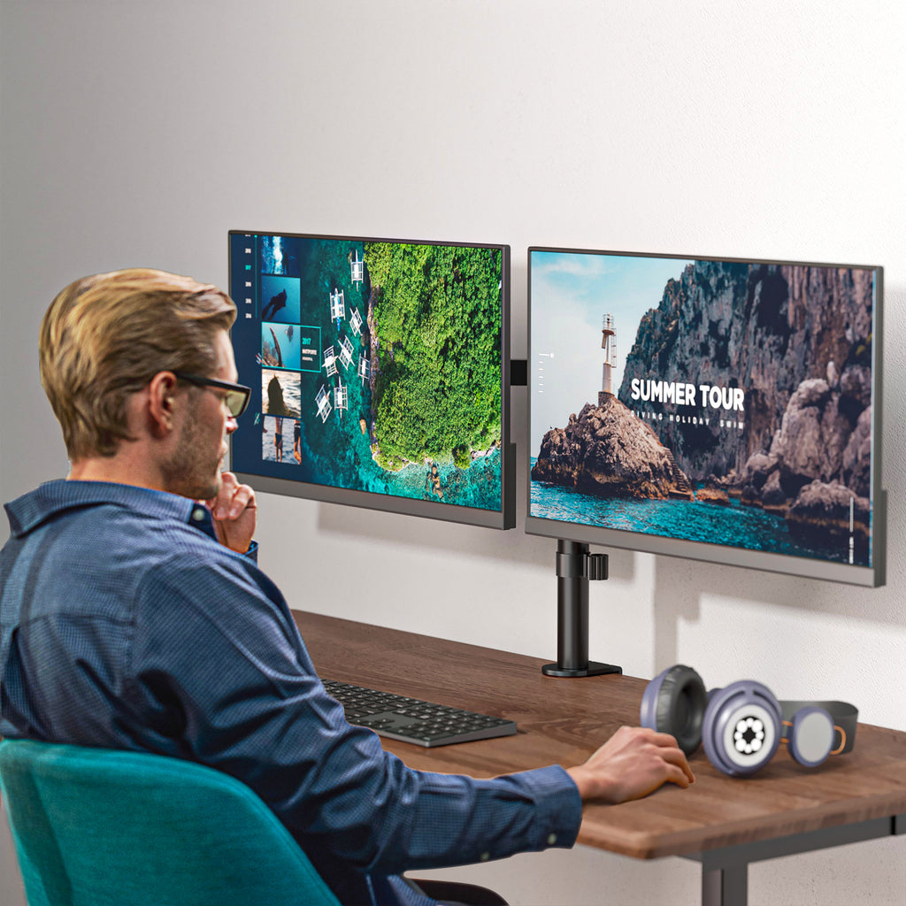 Dual Monitor Desk Mount Stand M002