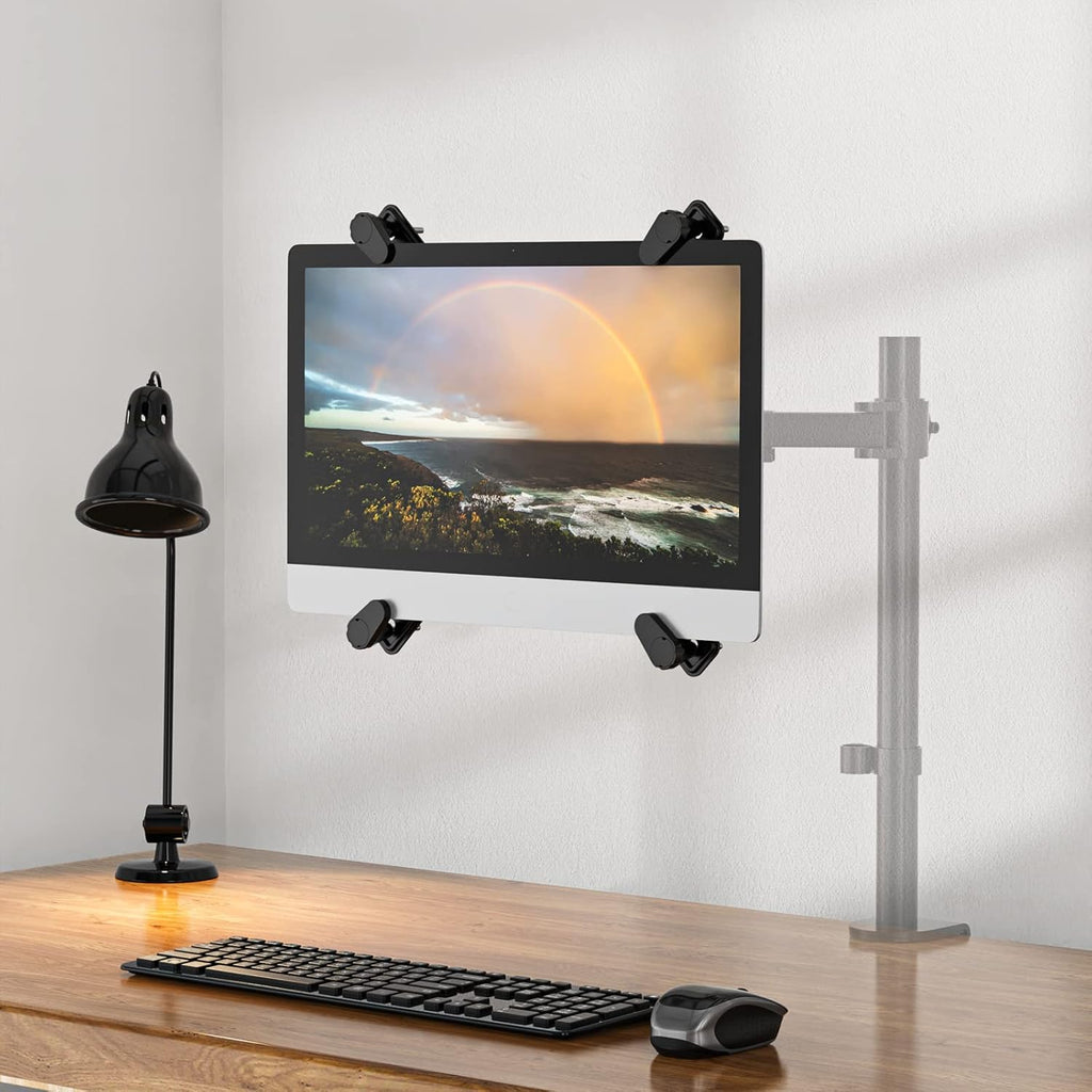 WALI Mount Bracket Adapter Monitor Arm Mounting Kit for Screen 13 to 27 inch, Mounting Holes 75mm and 100mm (UVVEP)