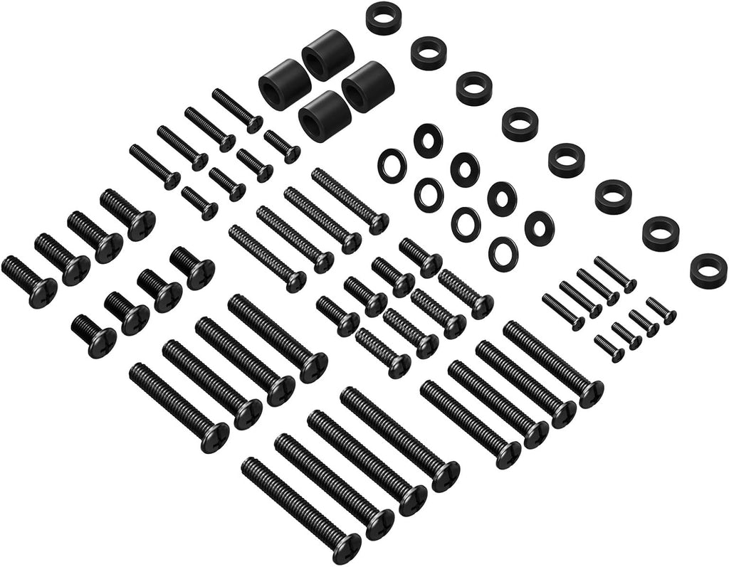 WALI Universal TV Mounting Hardware Set, M4,M5,M6,M8 Screws (UVSP) | TV Mount Screw Kit – Fits Most TVs / Monitor Up To 80". Includes Replacement Screws, Washers & Spacers