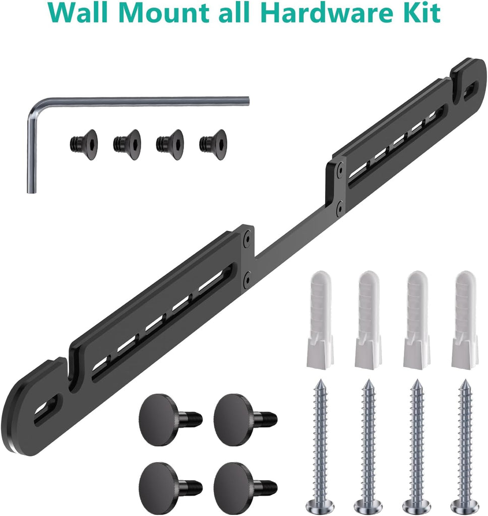 WALI Soundbar Wall Mount for Sonos Arc and Sonos Arc Ultra, Black|Hidden low-profile design mounts  under TV ,Saves space ,Complete hardware kit included for easy installation, Strong steel construction