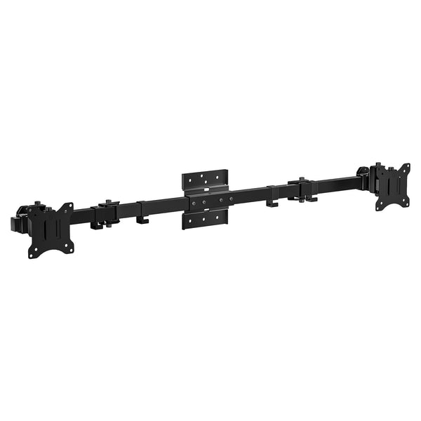 WALI Dual Monitor Wall Mount for 17 to 38 Inch, Ultrawide Monitor Arm for 2 Monitors, Swivel Tilt Computer Wall Mount with Mounting Holes 75x75/100x100, Per Arm Holds Up to 19.8lbs (012ARM-38), Black