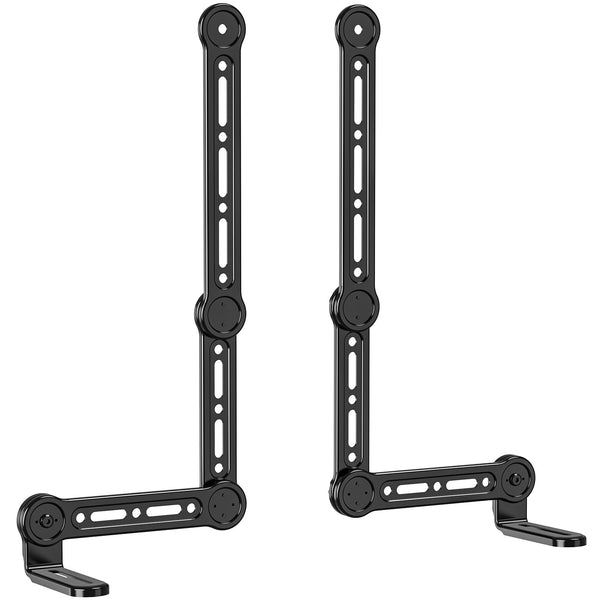 WALI Universal Sound Bar Mount - Compatible with Samsung, Sony, Vizio, Bose, LG, and Roku Sound Bars, Fits Most 23-90 Inch TVs, Adjustable Angle, Supports 33 lbs, Easy Installation, Black