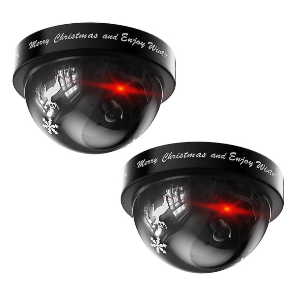 WALI Santa Cam, Santa Camera Ornament with Realistic Red Flashing Light, Motivate Kids and Prevent Grinch Mischief, Perfect Christmas Decor Indoor & Outdoor-2 Pack