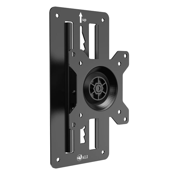 WALI Single Monitor Wall Mount, Height Adjustable for 17-32 inch Computer Monitor Bracket, up to 17.6 Lbs, Fits 1 Screen with Max Mounting Holes 100x100mm (1732LM), Black