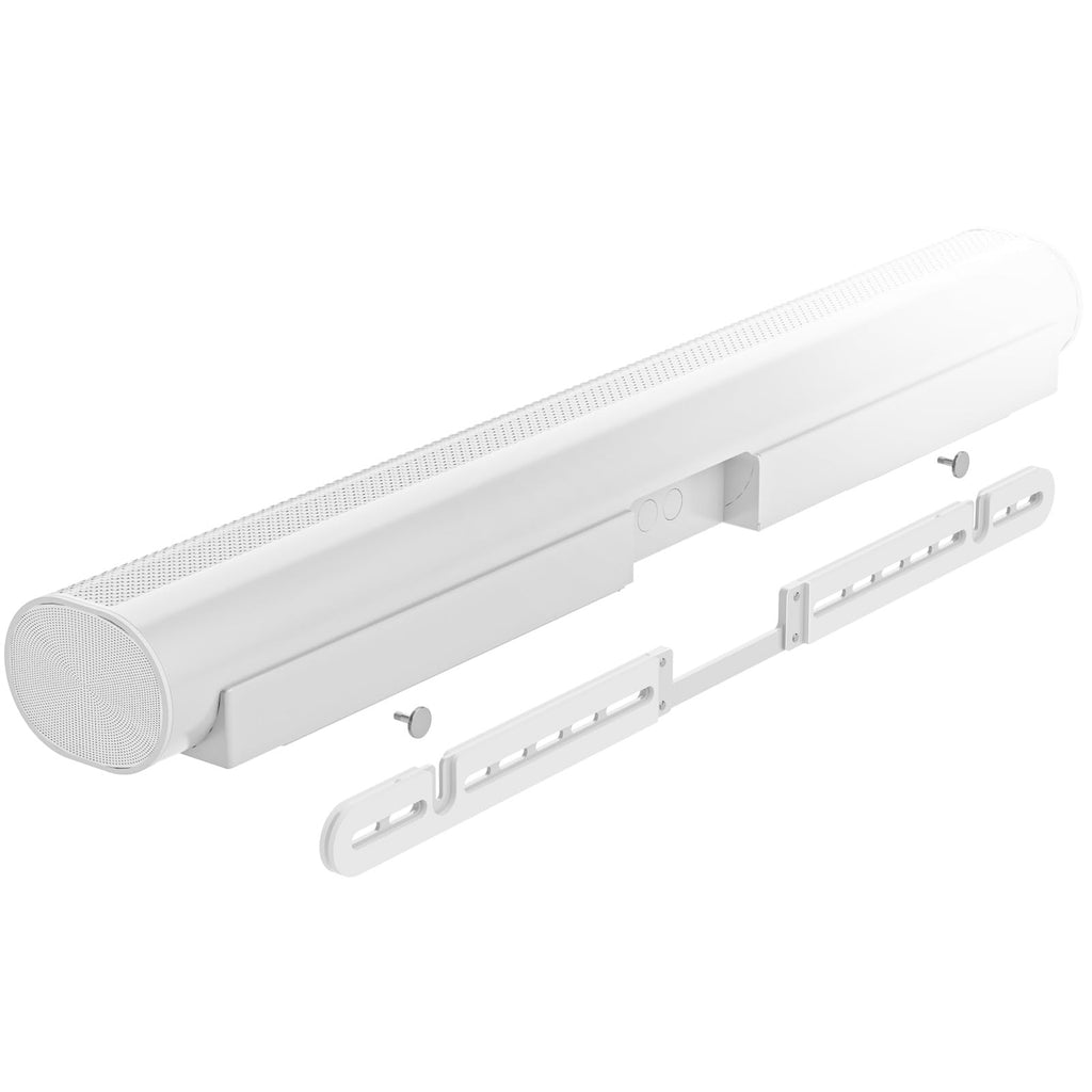 WALI Soundbar Wall Mount, Designed for Sonos Arc and SONOS ARC Ultra, Low Profile Sound Bar Mount Bracket Under TV with Hardware Kit, Easy to Install (SON003-W), White