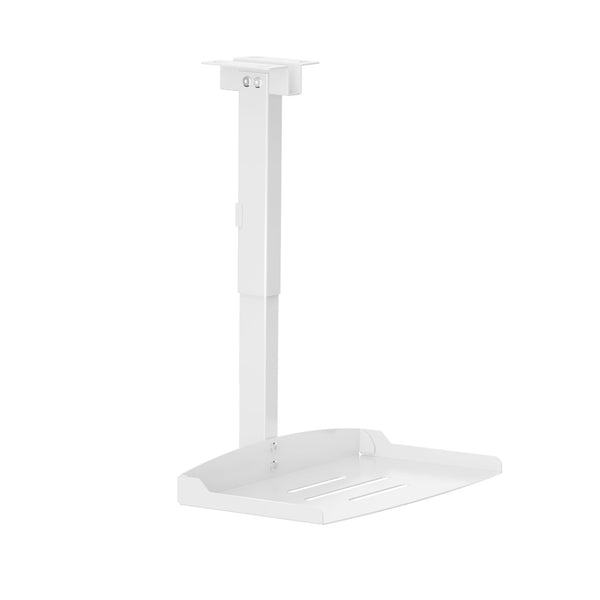 WALI Projector Ceiling Mount Tray，Projector Wall Mount Holds up to 22lbs，Height Adjustable Universal Projection Mount Tray 13.7'' x 8.6'', No Hole Installation, Hidden Cable Routing, White (PM-005-W)