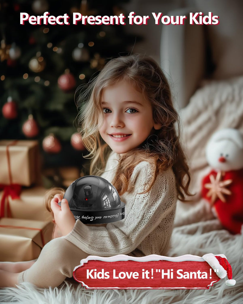 WALI Santa Cam, Santa Camera Ornament with Realistic Red Flashing Light, Motivate Kids and Prevent Grinch Mischief, Perfect Christmas Decor Indoor & Outdoor-1 Pack