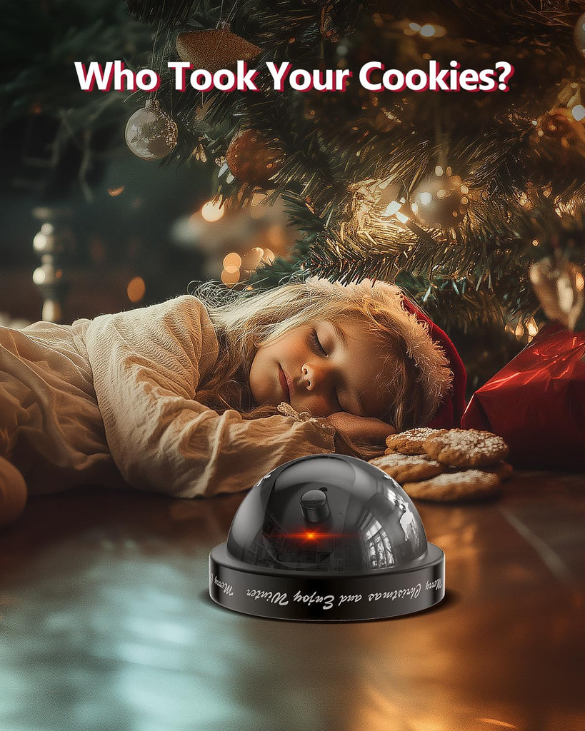 WALI Santa Cam, Santa Camera Ornament with Realistic Red Flashing Light, Motivate Kids and Prevent Grinch Mischief, Perfect Christmas Decor Indoor & Outdoor-2 Pack