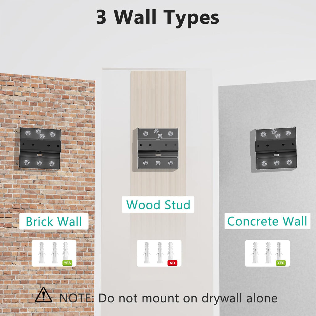 WALI Dual Monitor Wall Mount for 17 to 38 Inch, Ultrawide Monitor Arm for 2 Monitors, Swivel Tilt Computer Wall Mount with Mounting Holes 75x75/100x100, Per Arm Holds Up to 19.8lbs (012ARM-38), Black