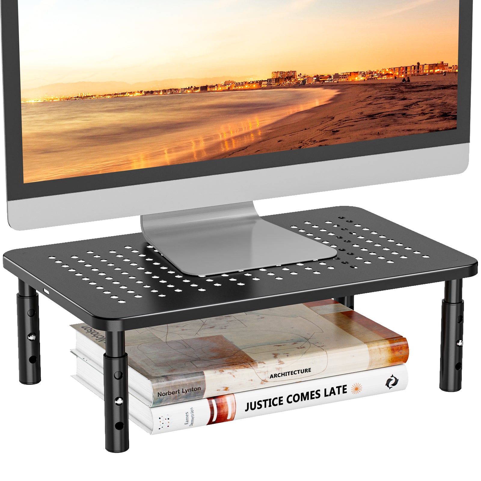Computer Monitor Riser With Storage APEX RGB Computer Monitor Stand