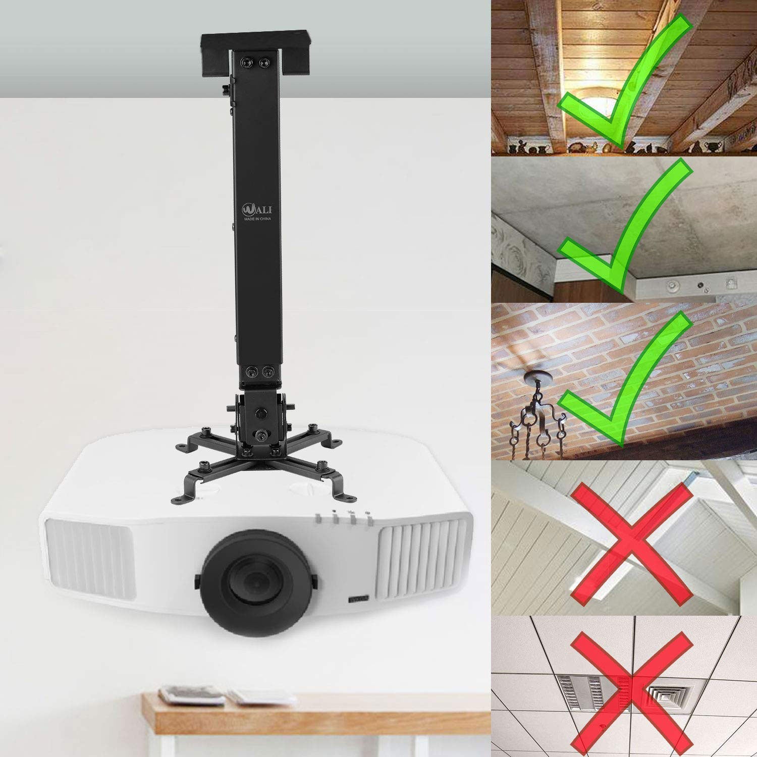 Motorized Telescopic Projector Ceiling Mount | Shelly Lighting