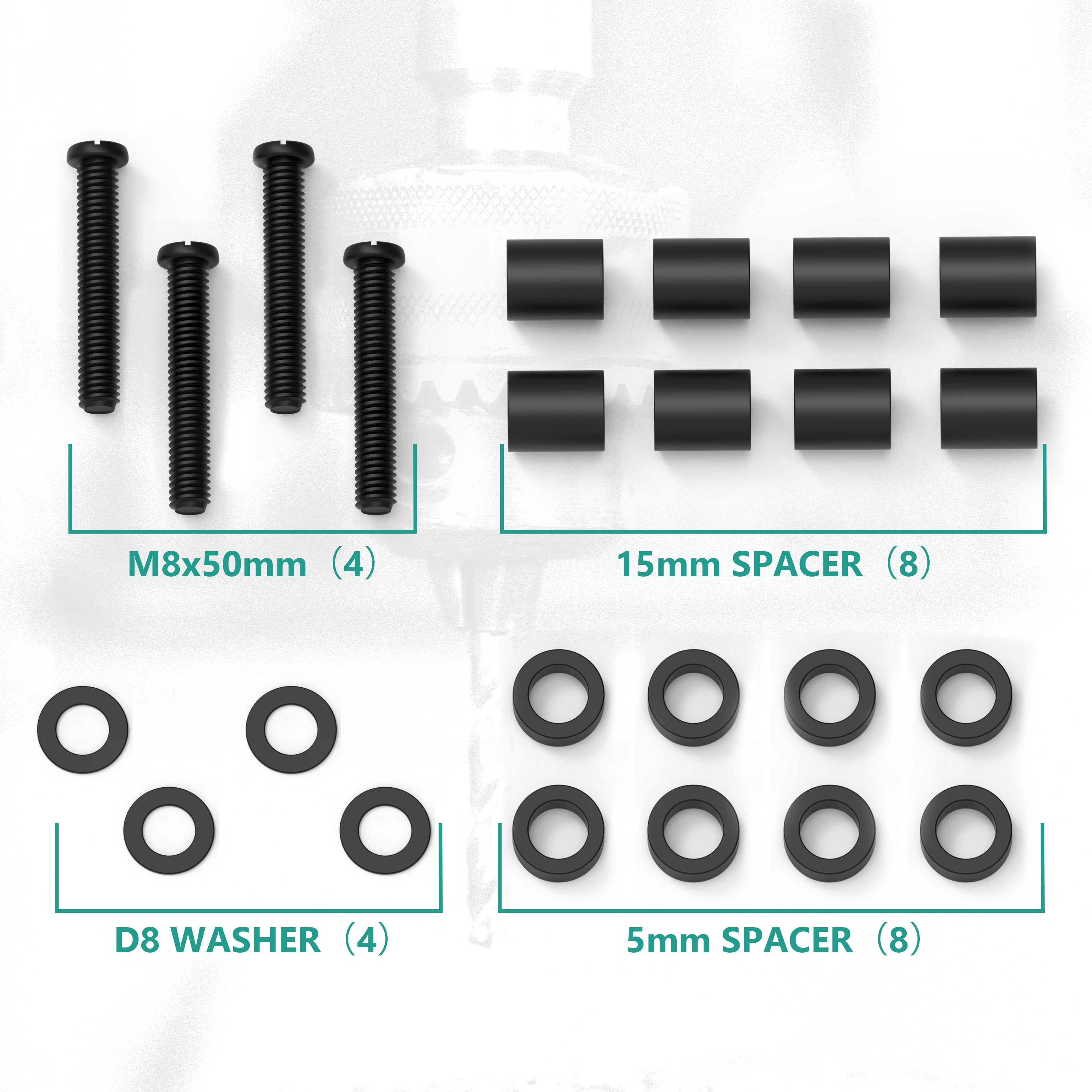 TV Stand Screws for Samsung, M8 TV Mounting Screws UVSSP-B ELECTRIC