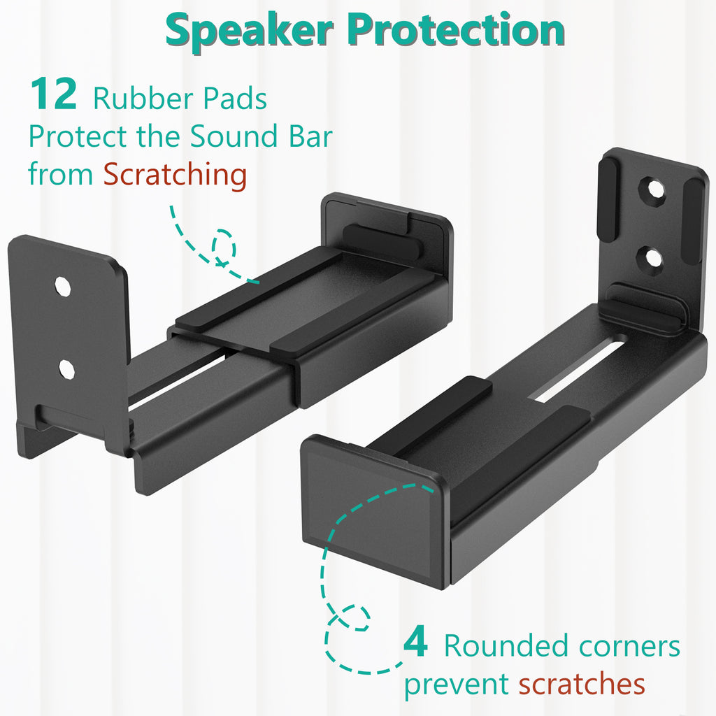Center Channel Speaker Wall Mount Dual Bracket Holder Stands SLK202