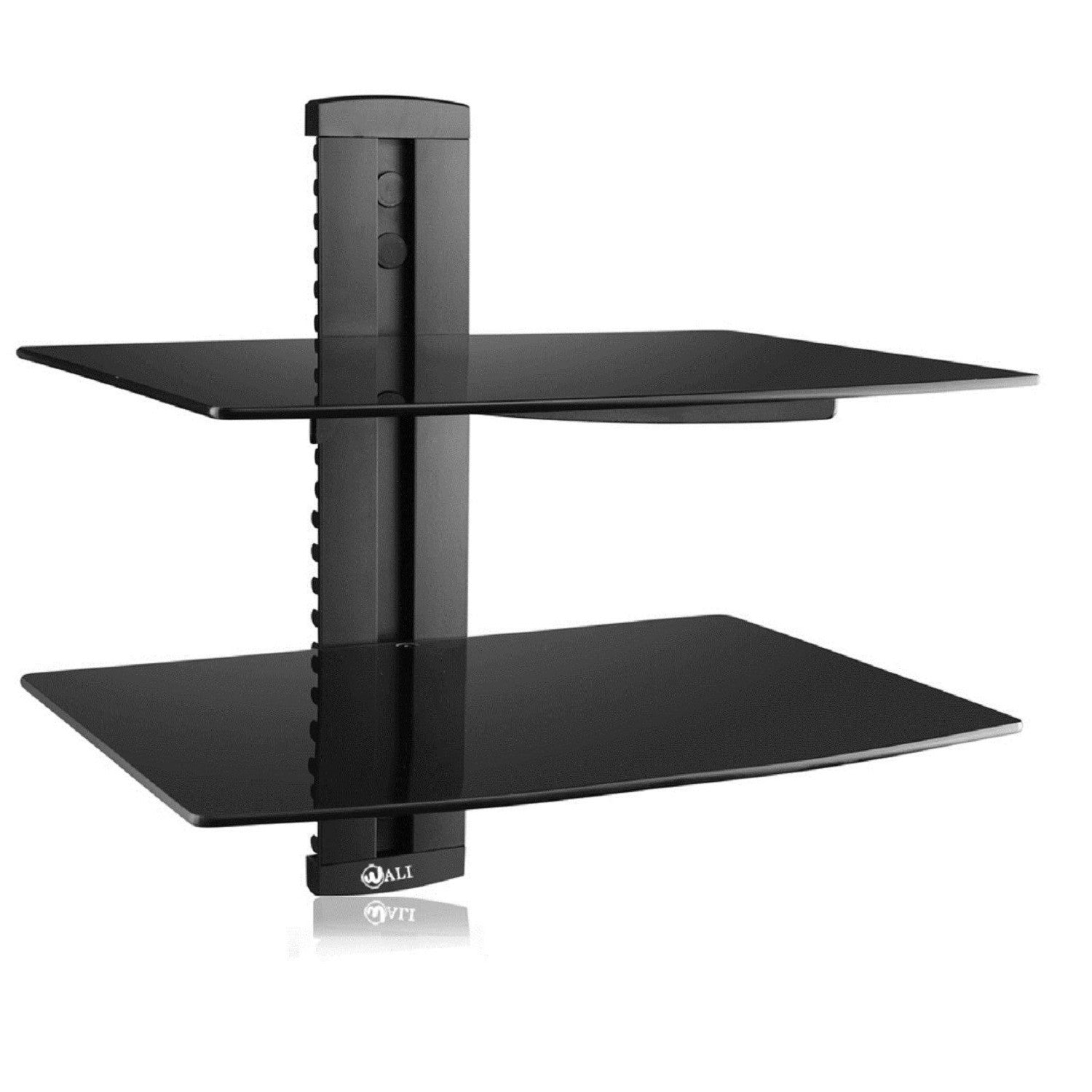 Floating Shelf with Strengthened Tempered Glass for Cable Boxes, Xbox WALI  ELECTRIC