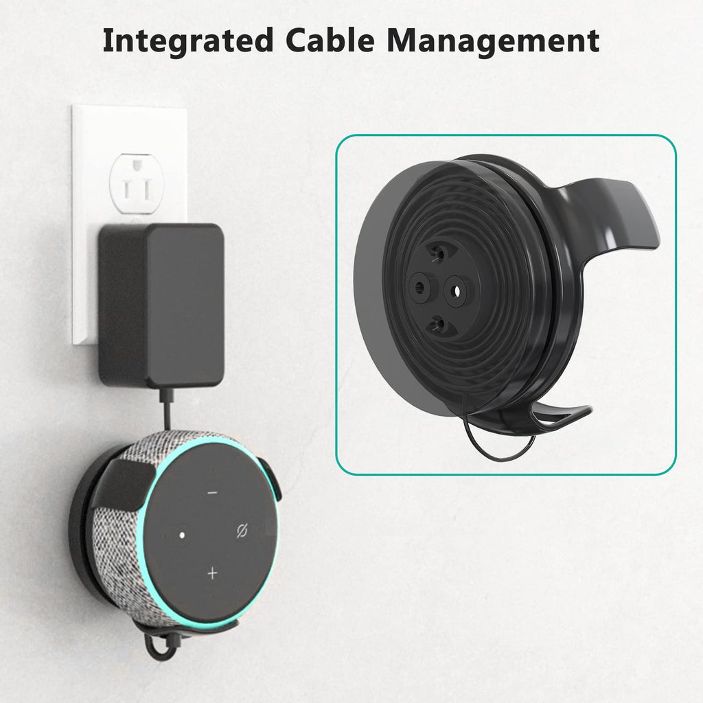Dot Wall Mount, Speaker Bracket Holder with Cable Management, SWM-EH-03B