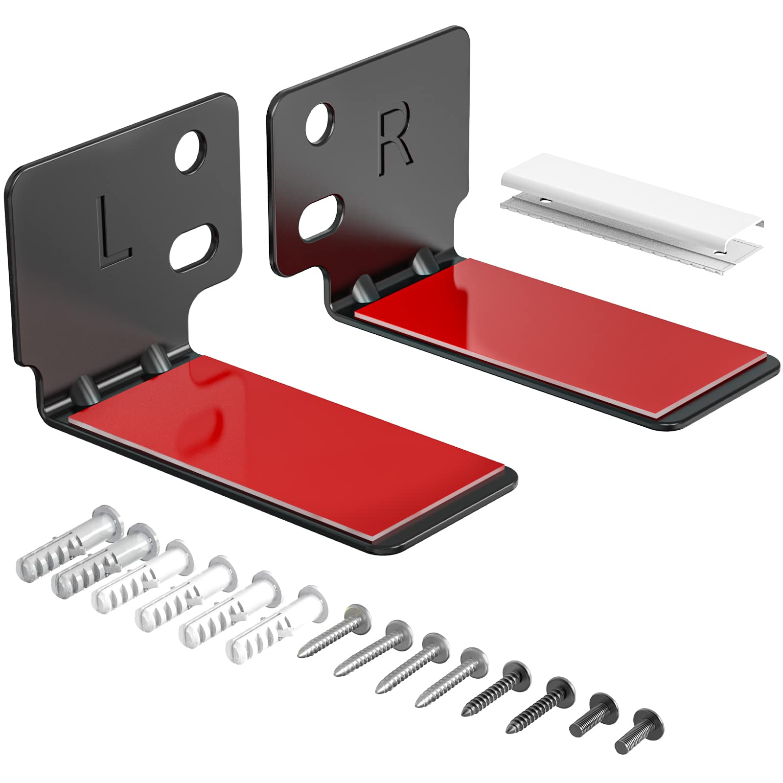 Roku Tv WALI Sound Bar Mount Bracket, For Mounting Above Or Under TV, With Adjustable 3 Angled Extension Jbl Speaker