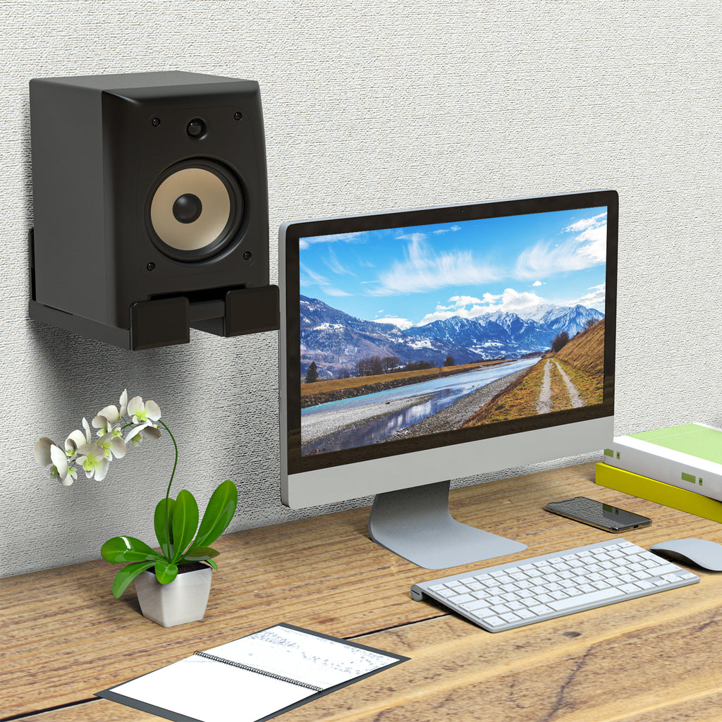 Center Channel Speaker Wall Mount Dual Bracket Holder Stands SLK202