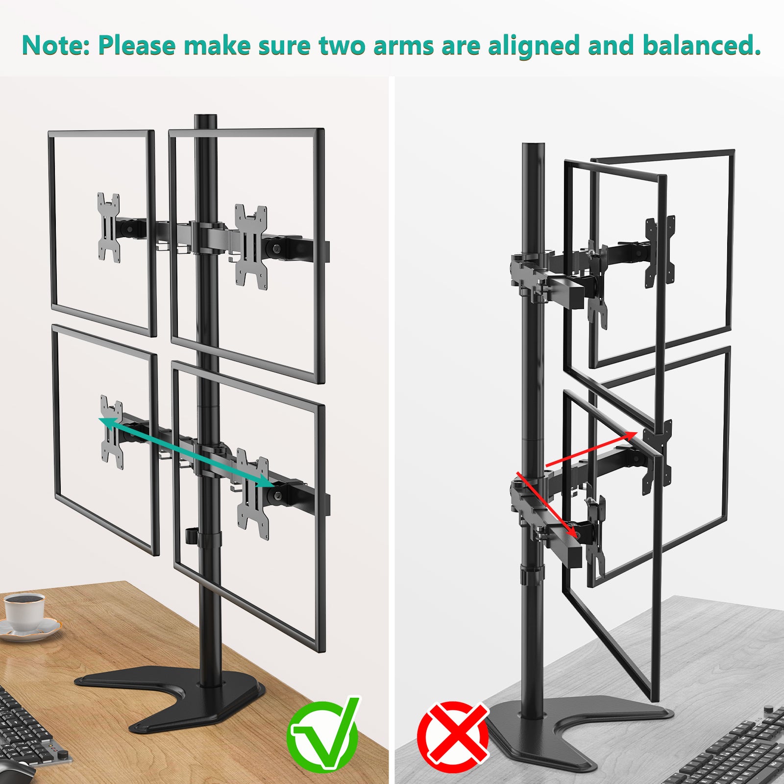 Computer Monitor Wall Mount 14-27 Inch Universal TV Wall Mount, Ultra ...